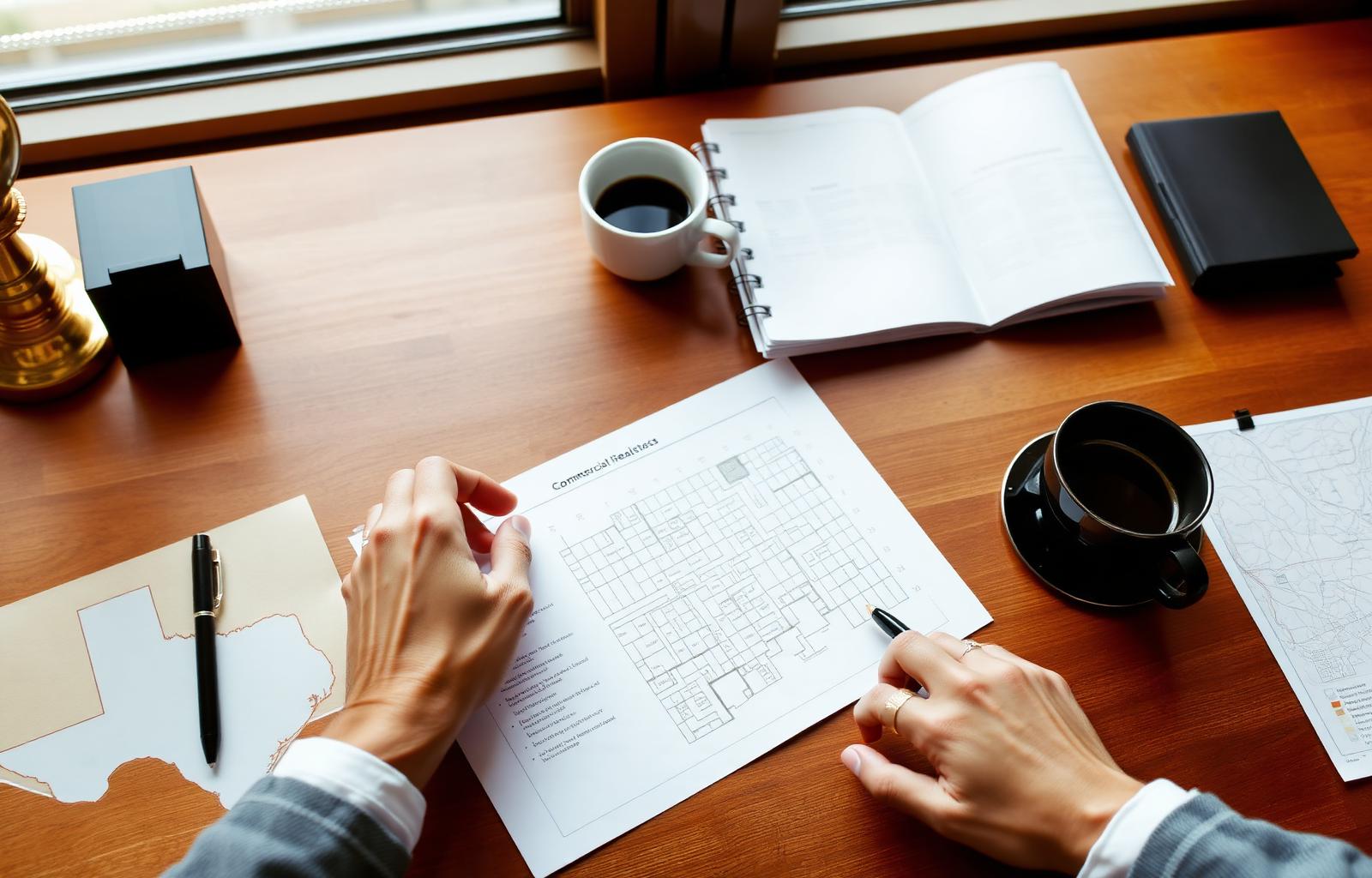Reviewing a commercial real estate deal sheet and Texas site plan